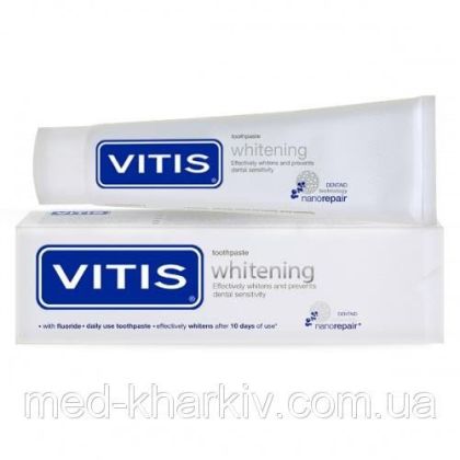 Зубная паста VITIS Whitening отбеливающая 100 мл