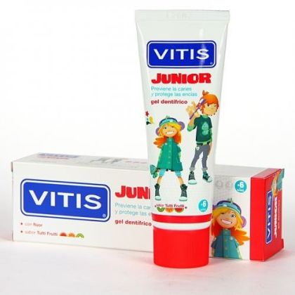 Детская зубная гель-паста VITIS Junior от 6 лет 75 мл