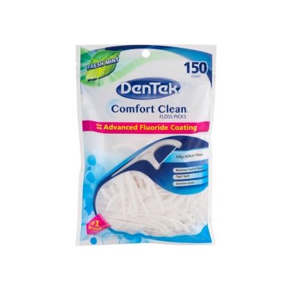 DenTek Комфортное очищение Флосс-зубочистки, 150 шт.