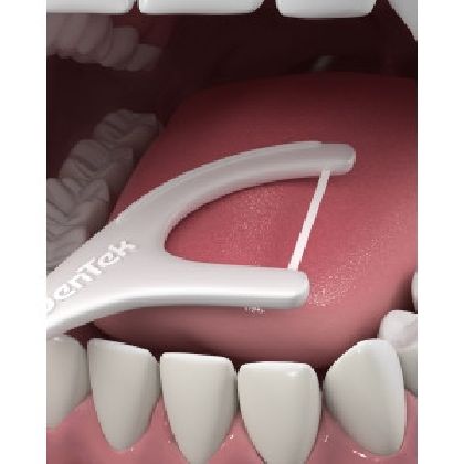 DenTek Тройное очищение Флосс-зубочистки, 20 шт. in «Denta.UA»