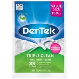 DenTek Тройное очищение Флосс-зубочистки, 150 шт. у Стоматології «Дента.UA»