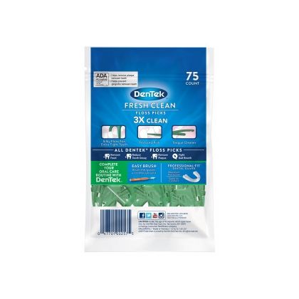 DenTek Освежающее очищение Флосс-зубочистки, 75 шт. у Стоматології «Дента.UA»