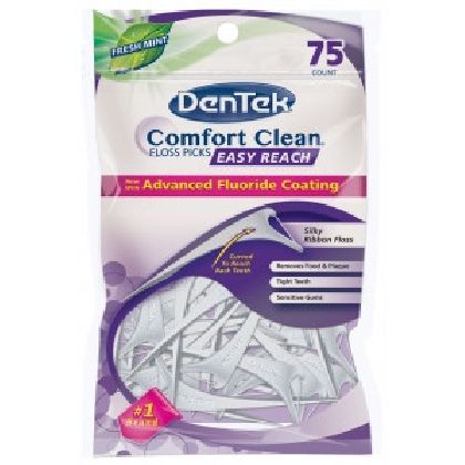 DenTek Комфортное очищение Задние зубы Флосс-зубочистки, 75 шт. в Стоматологии «Дента.UA»