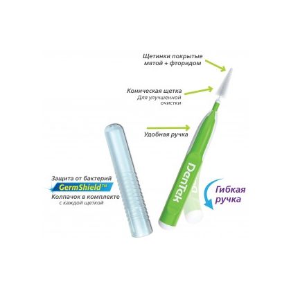 DenTek Удобное очищение Межзубные щетки для Узких промежутков, 16 шт. у Стоматології «Дента.UA»