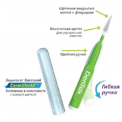 DenTek Удобное очищение Межзубные щетки для Узких промежутков, 16 шт. у Стоматології «Дента.UA»