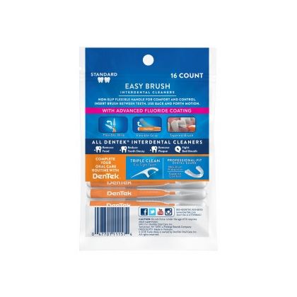 DenTek Удобное очищение Межзубные щетки для Стандартных промежутков, 16 шт. у Стоматології «Дента.UA»