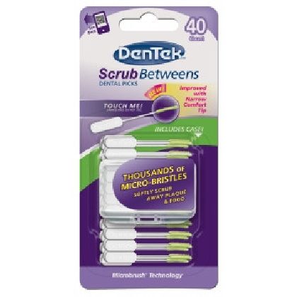 DenTek Зубочистки Scrub Betweens, 40 шт. в Стоматологии «Дента.UA»