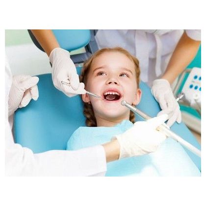 Professional preventive teeth cleaning for children (2 jaws)