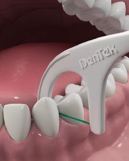 Флосс-зубочистки тройное очищение DenTek, 90 шт. в Стоматологии «Дента.UA»
