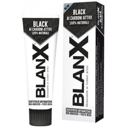 Зубная паста отбеливающая BLANX black 75 мл