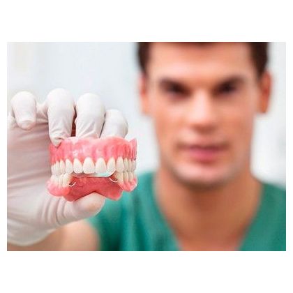 Перебазирование съемного протеза в полости рта